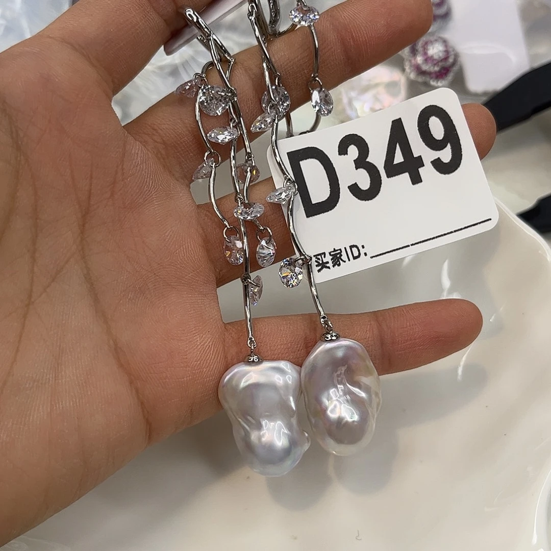 合金耳饰淡水珍珠