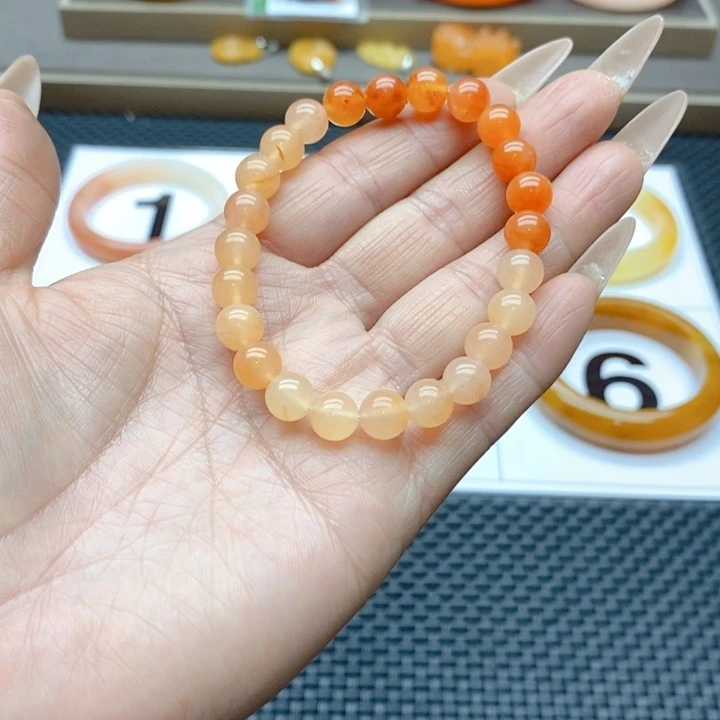 石英质玉（黄龙玉）手镯未镶嵌