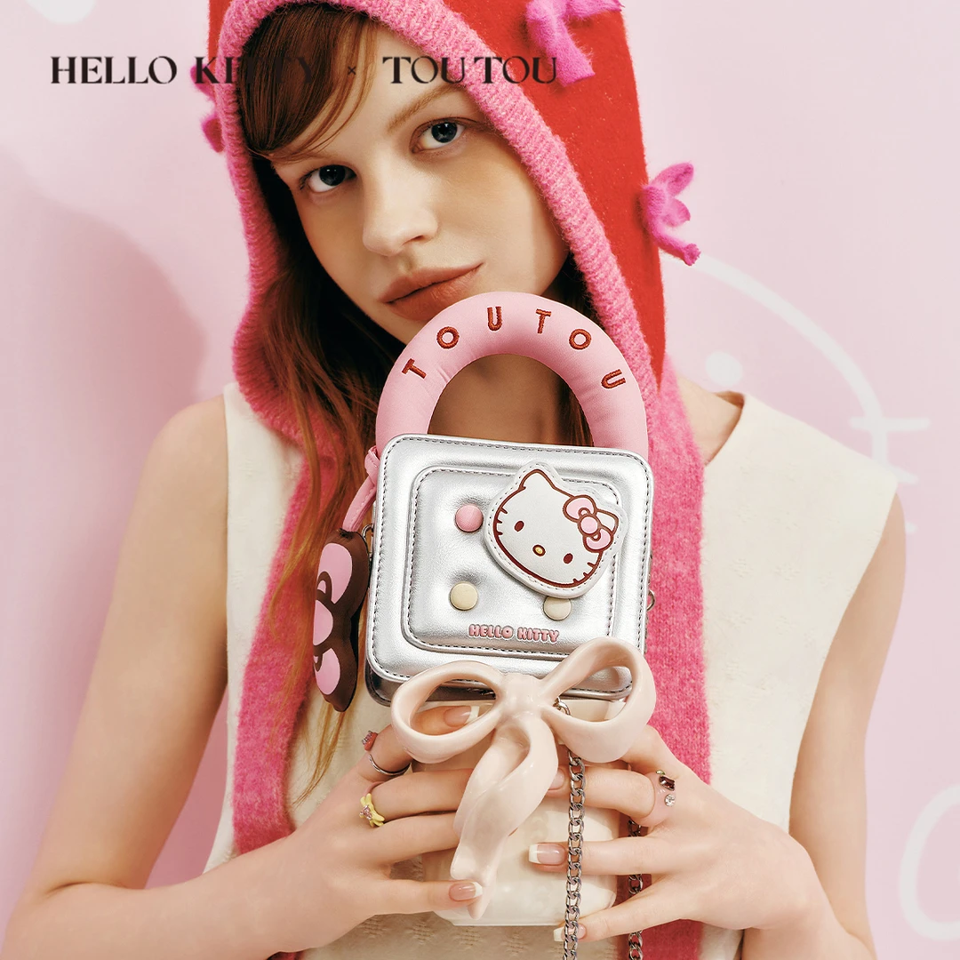 TOUTOU三丽鸥hellokitty正版迷你包礼物凯蒂猫kt斜跨链条小包包女