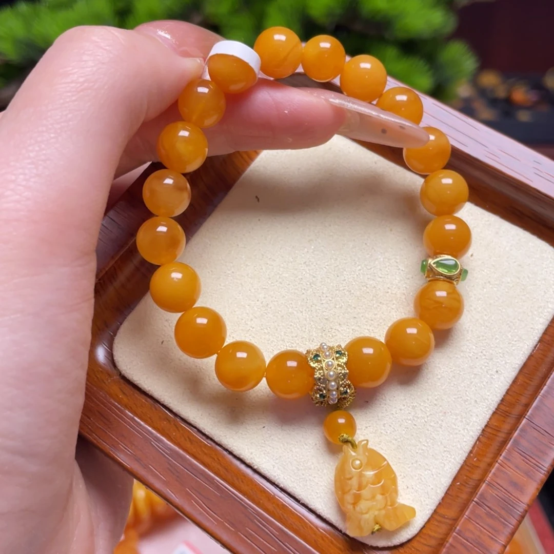蜜蜡手链未镶嵌手串