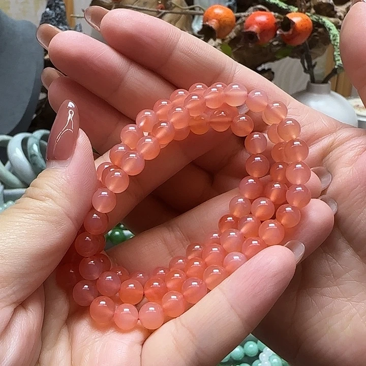 南红玛瑙未镶嵌手串