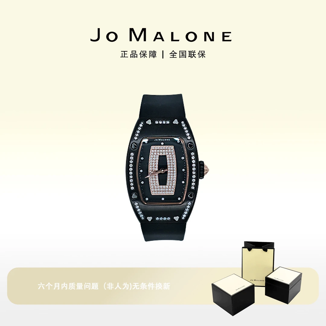 JO MALONE     黑色 百搭 潮流 轻奢 满天星 女士 手表 方形 腕表