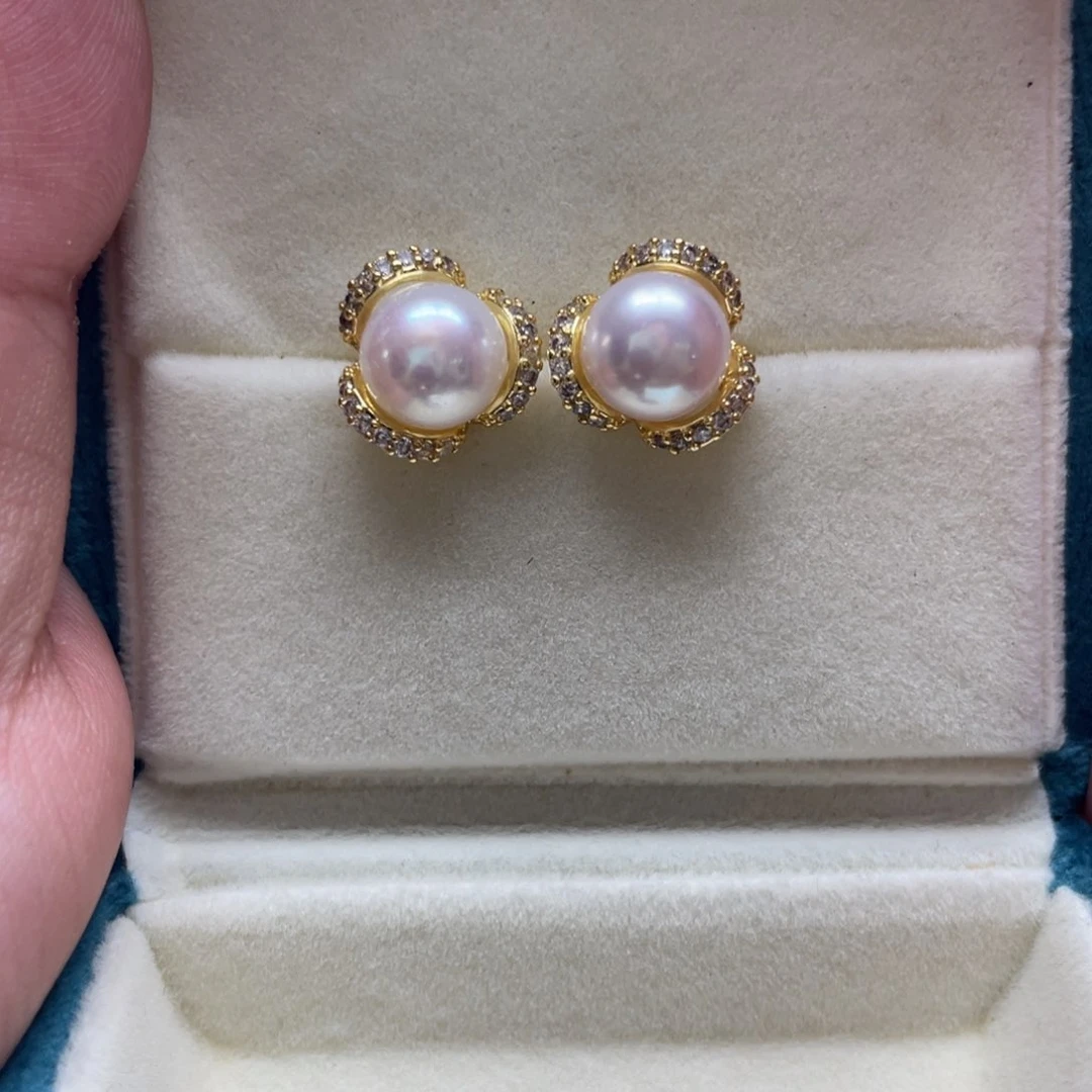 未镶嵌淡水珍珠耳饰