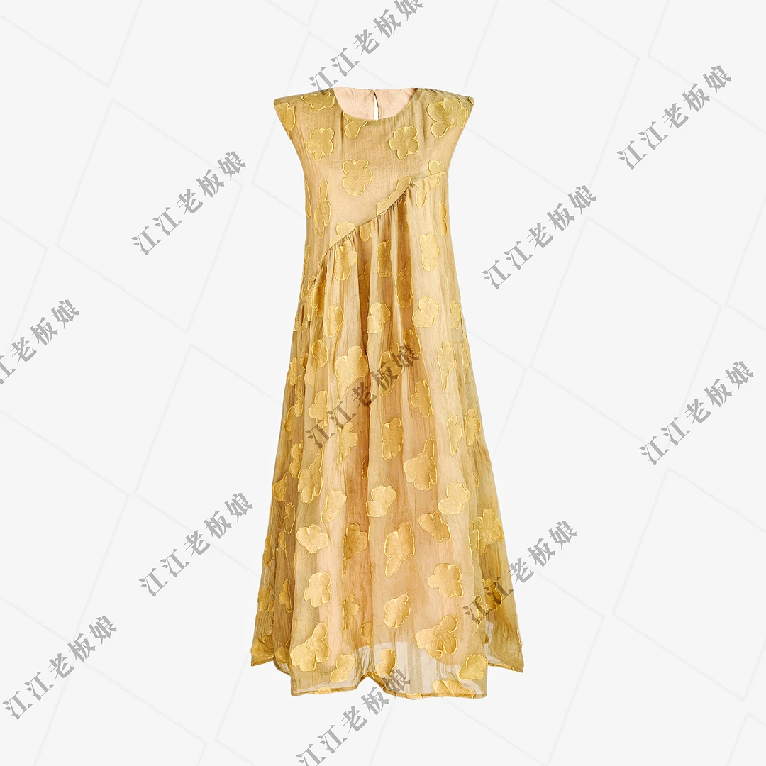 【夏总专属】度假风夏季新款无袖显瘦国风系时尚连衣裙气质Q1763