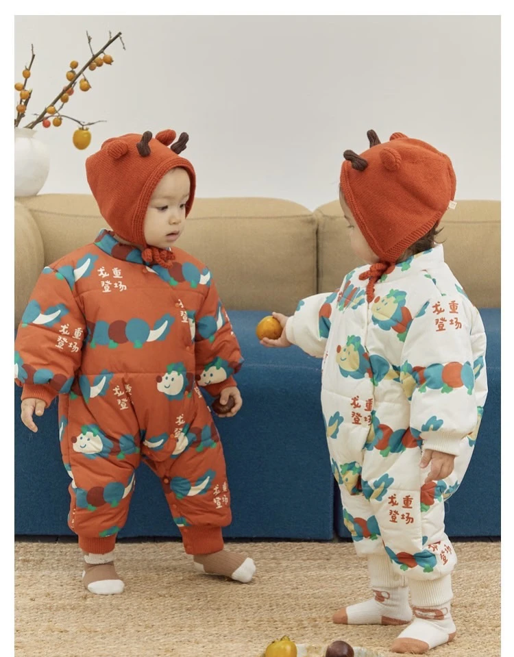 B5儿童红色拜年服外出服