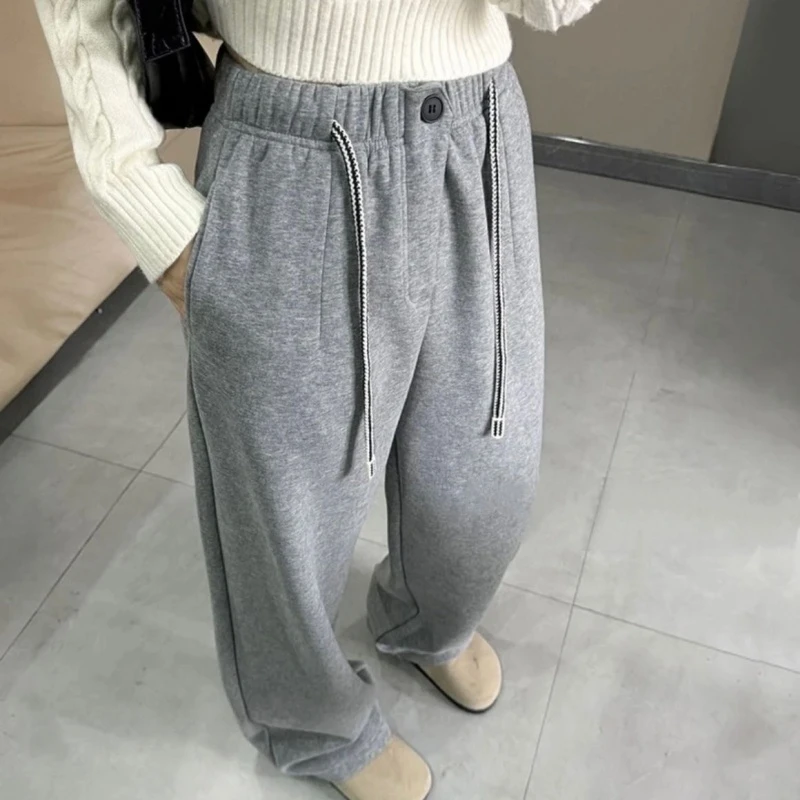 DP「韩系宅宅裤」2024加绒加厚冬季慵懒百搭休闲裤BY-241298