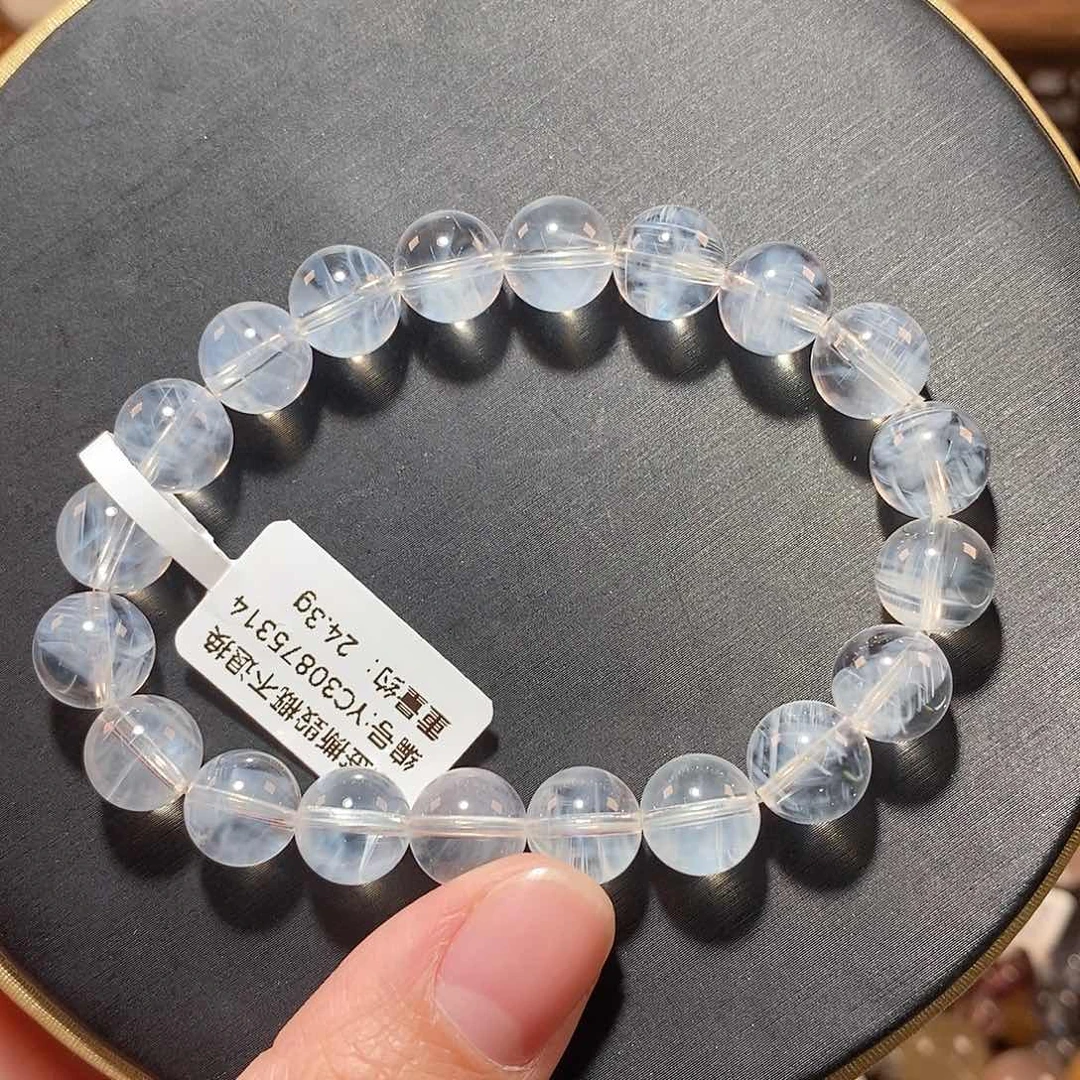 水晶手链未镶嵌A****yF蓝针9.5