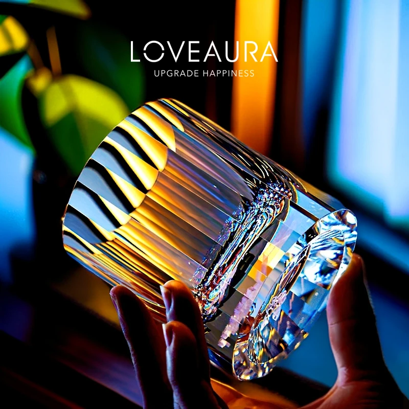 【爆款礼物】12星座欧式洋酒杯生日礼物威士忌酒杯江户切子K9水晶杯