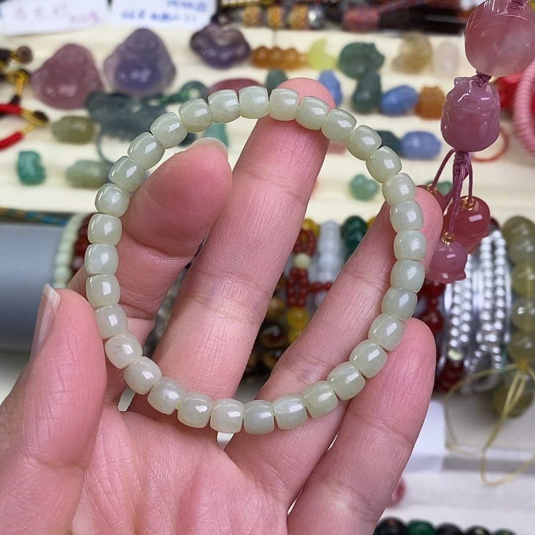 和田玉未镶嵌手链