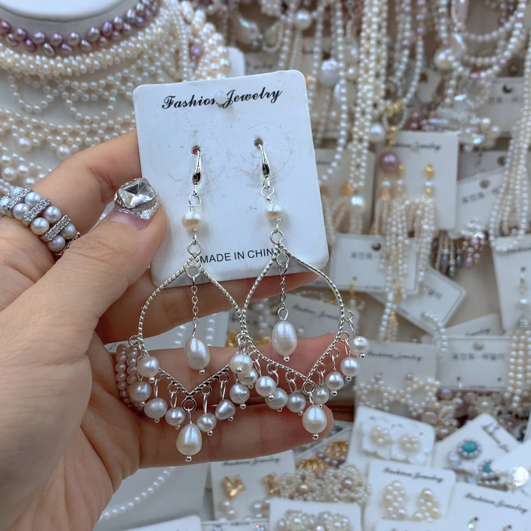 颈饰合金淡水珍珠