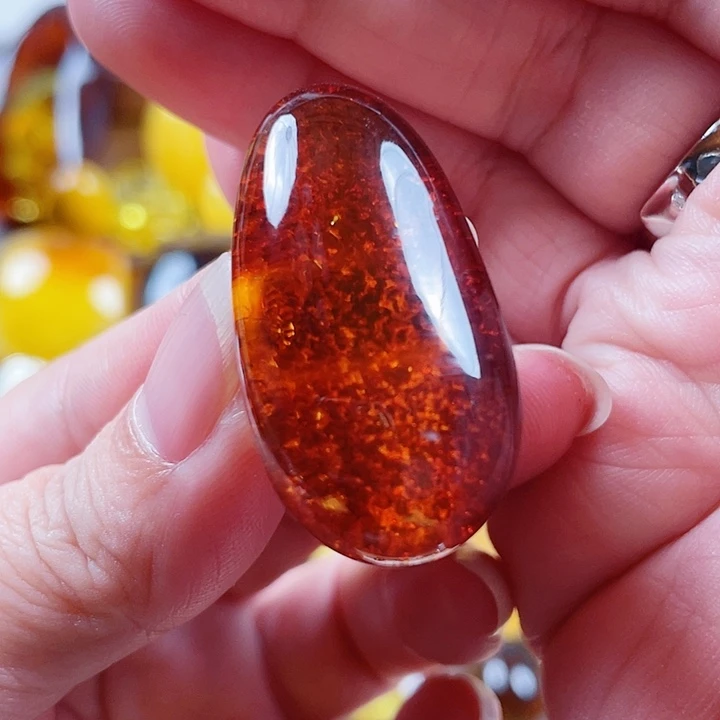 琥珀银S925镶嵌裸石