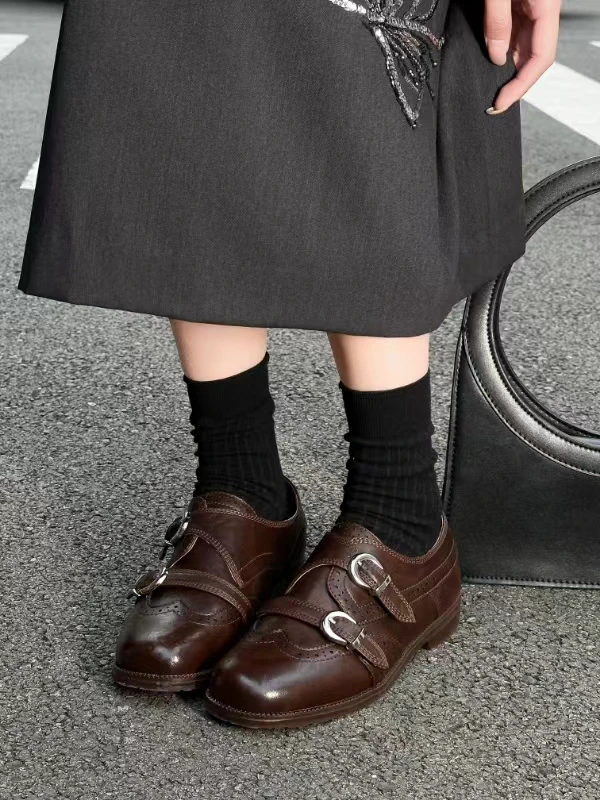 2025春夏新款乐福鞋女鞋平底韩版皮鞋