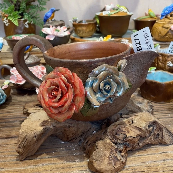 手工制作陶瓷茶具茶杯