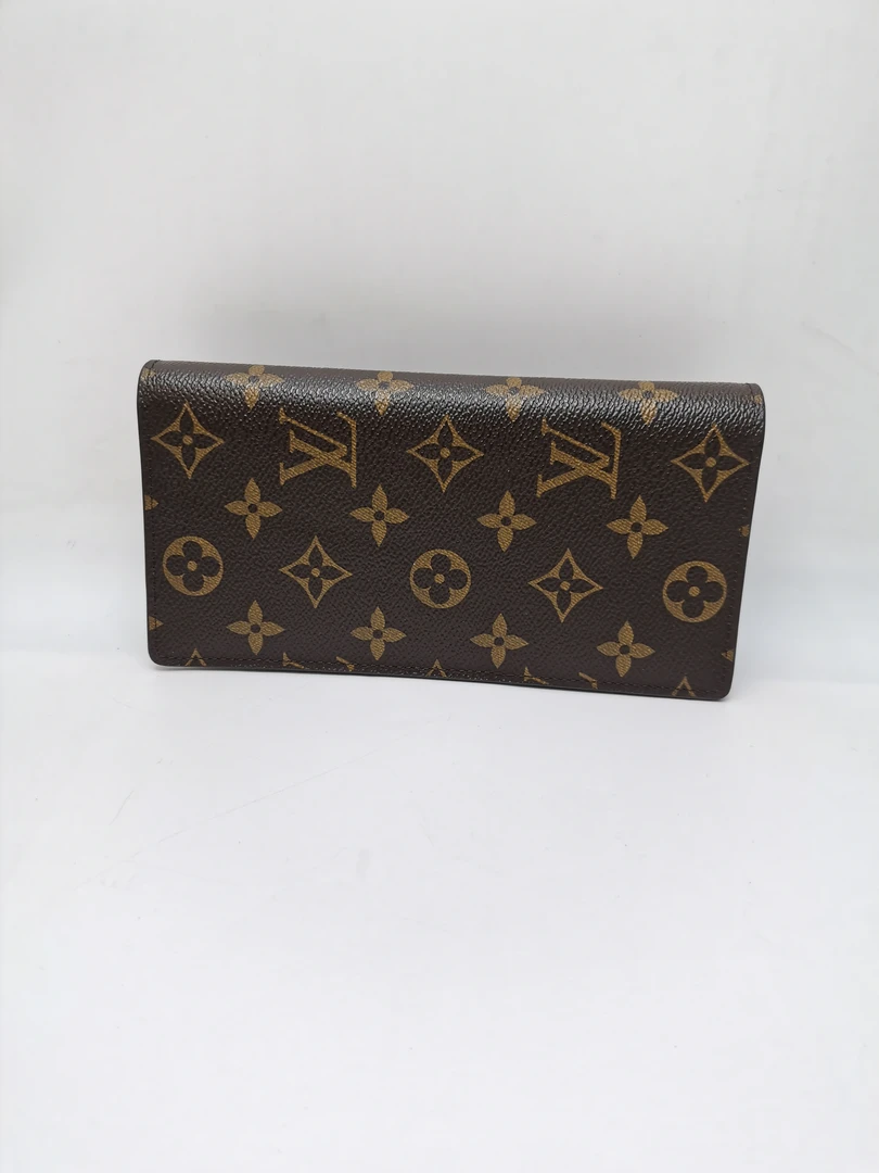 99新 LouisVuitton/路易威登 98新 17884 LV棕老花开口钱包