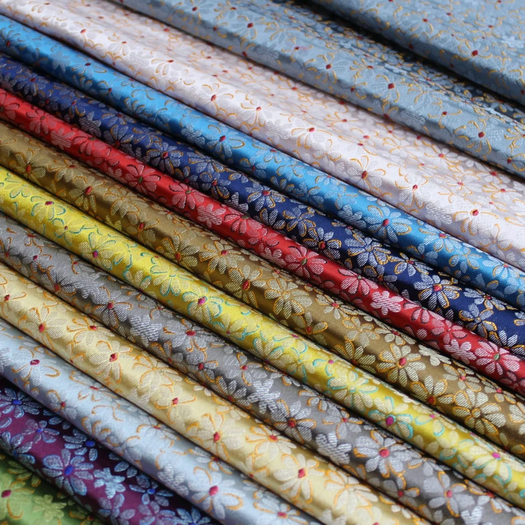 【黄蝴蝶】垚记布庄通用国风服装布料面料链接国风丝绸布料宋锦面料