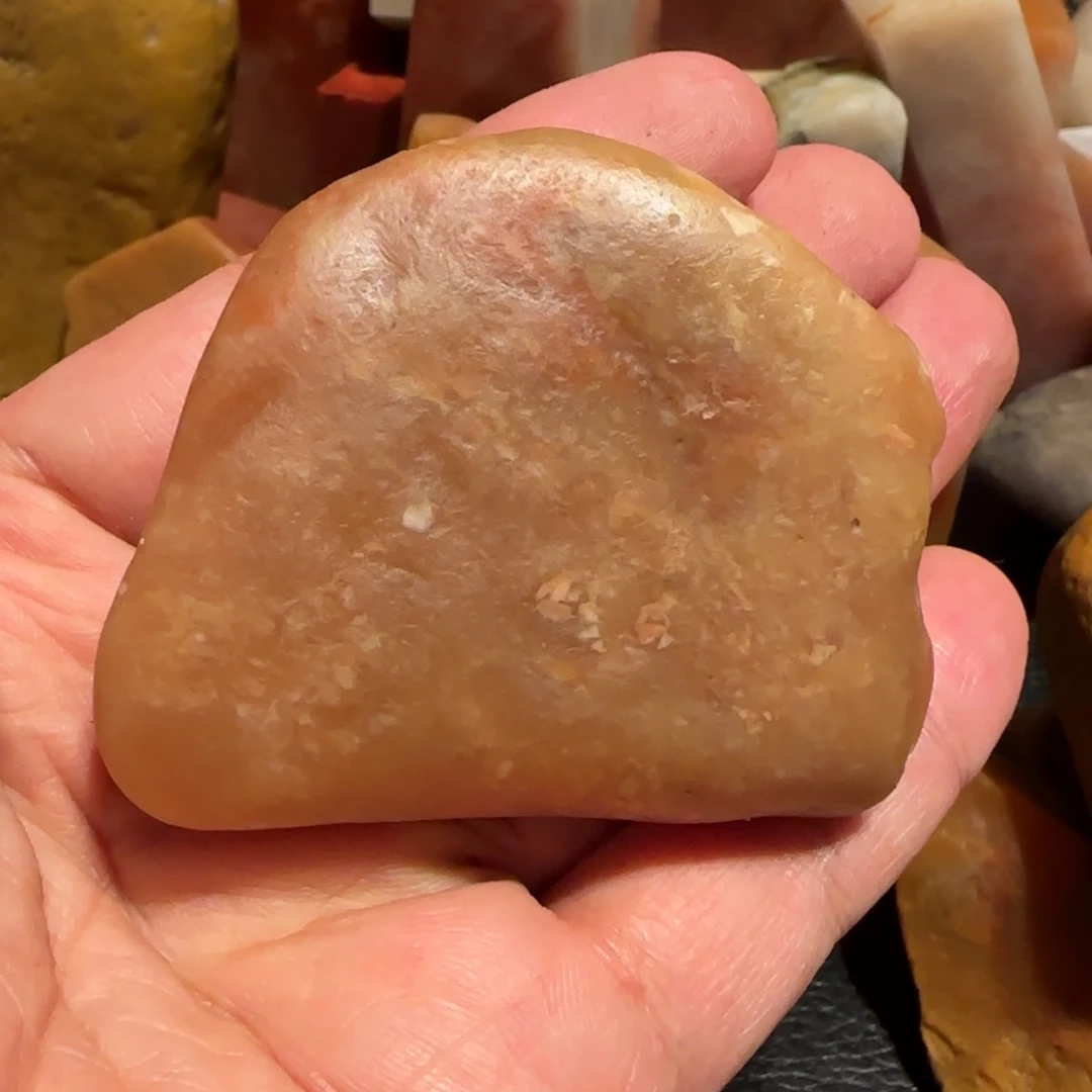 老挝石田黄原石，