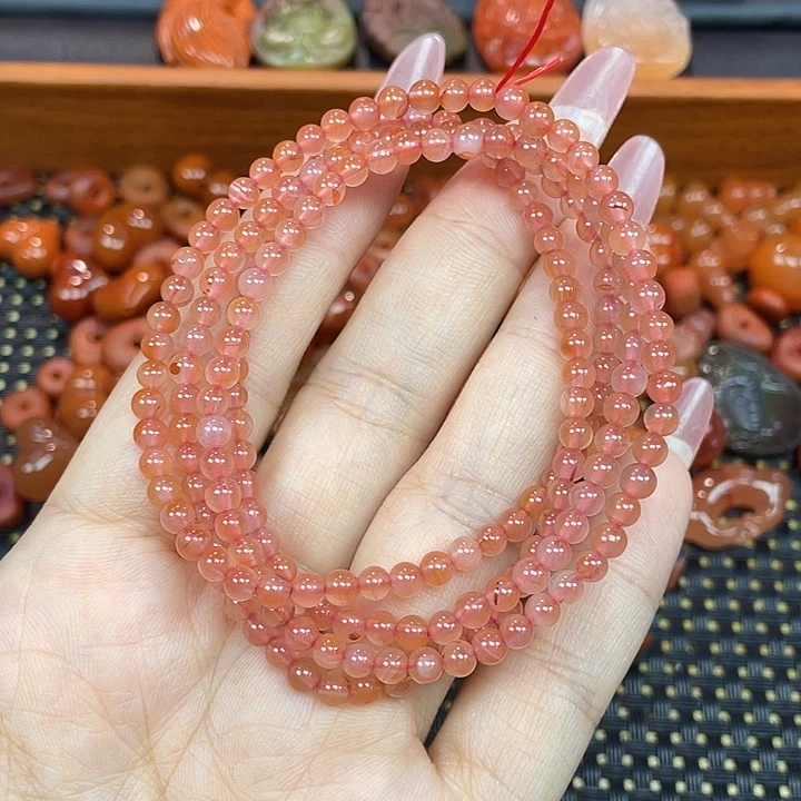 南红玛瑙未镶嵌颈饰多圈