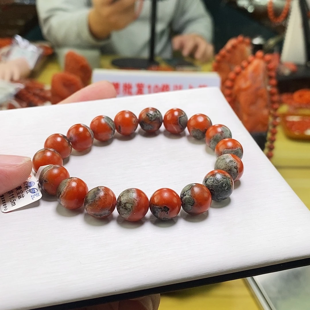 南红玛瑙未镶嵌手链