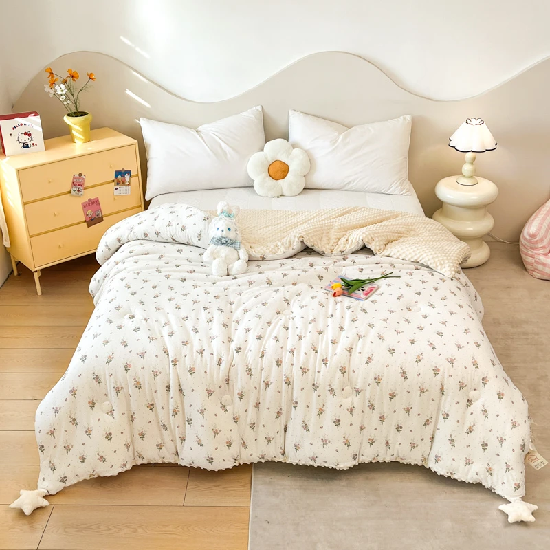 YBZ 7956 A类针织豆豆安抚星星被 花语