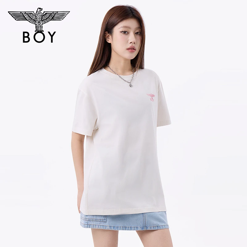 【泡泡玛特联名】BOY25新款春夏甜酷潮牌印花短袖T恤N01268