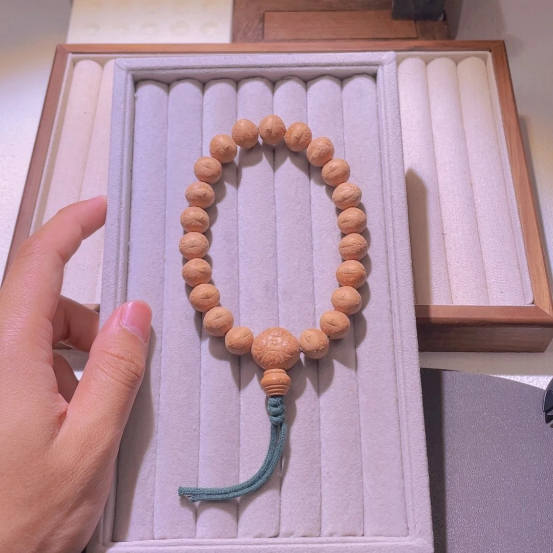 凤眼菩提吊坠a02玉凤厚皮壳奶油皮