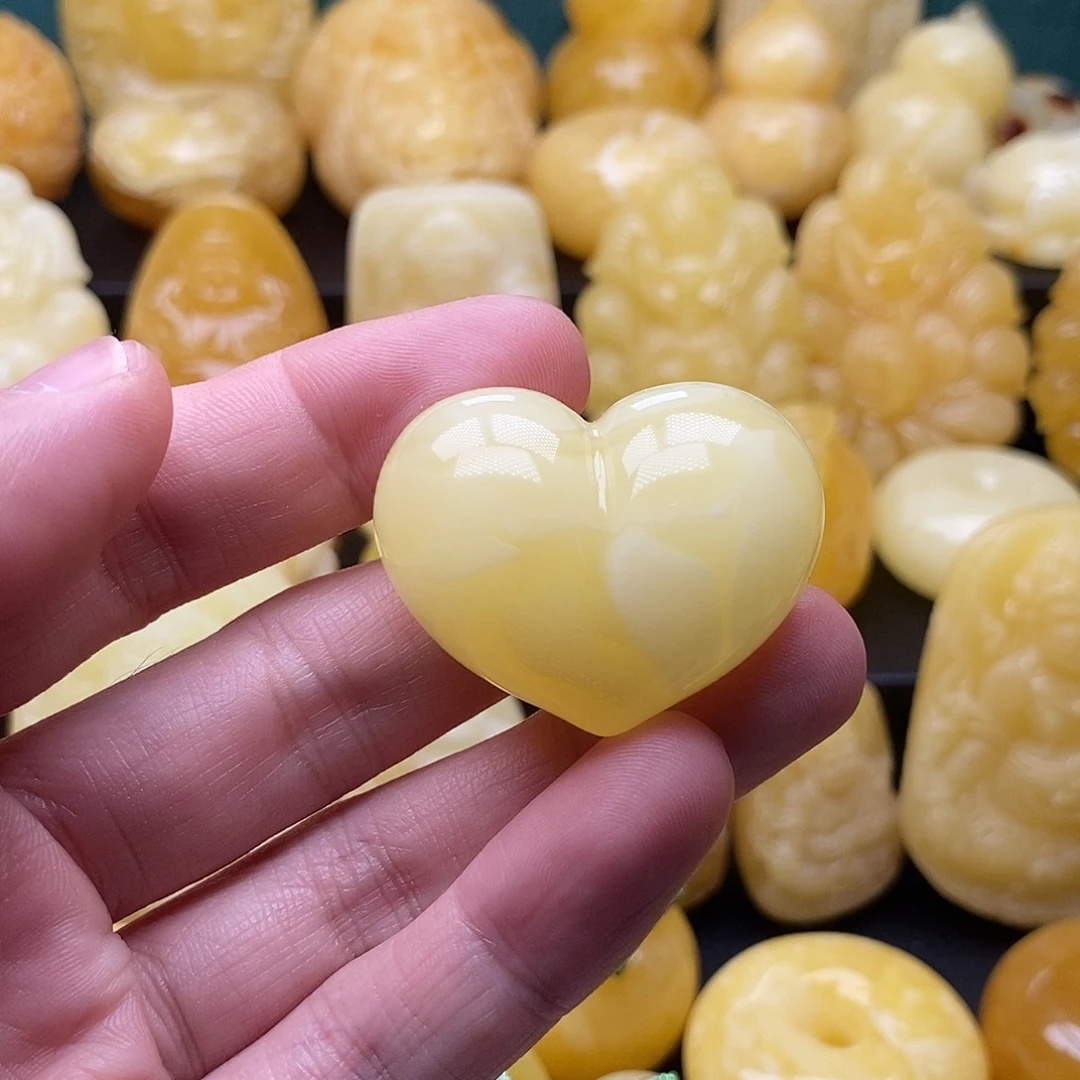 琥珀颈饰未镶嵌琥珀蜜蜡吊坠