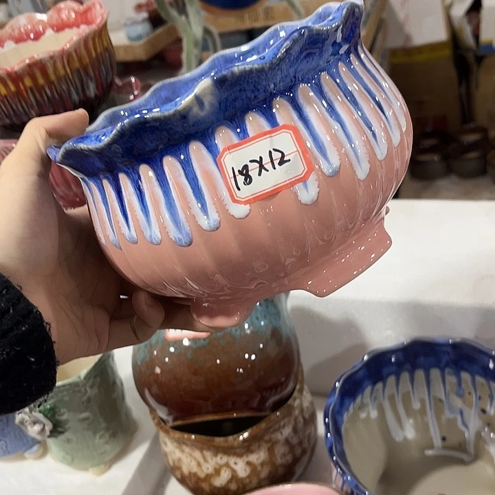 有孔！福利价陶瓷花盆性价比王炸