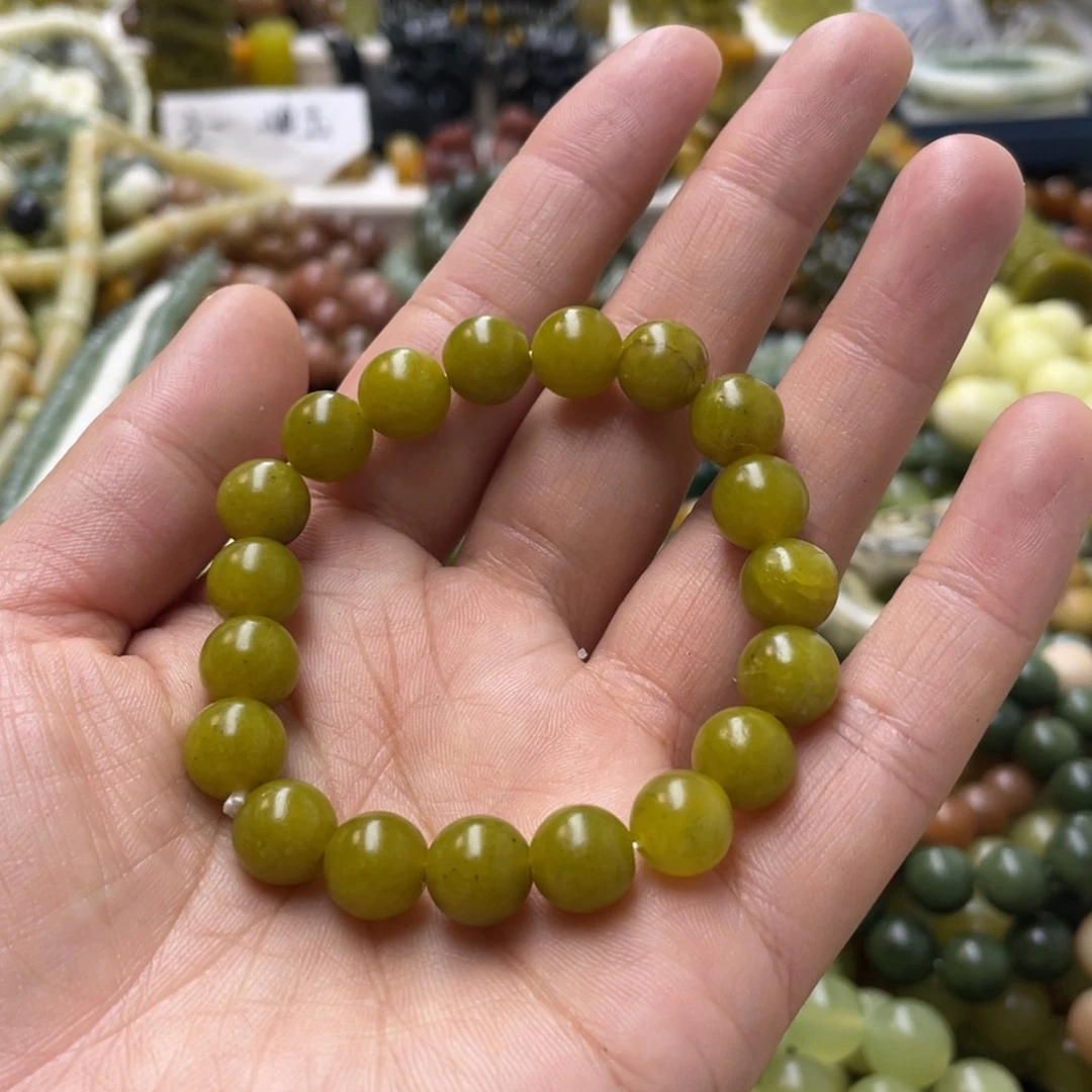 蛇纹石玉手链未镶嵌