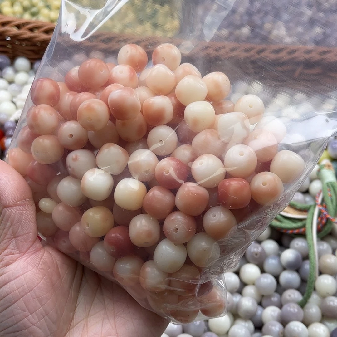 白玉菩提吊坠Q/12mm/80颗锅底