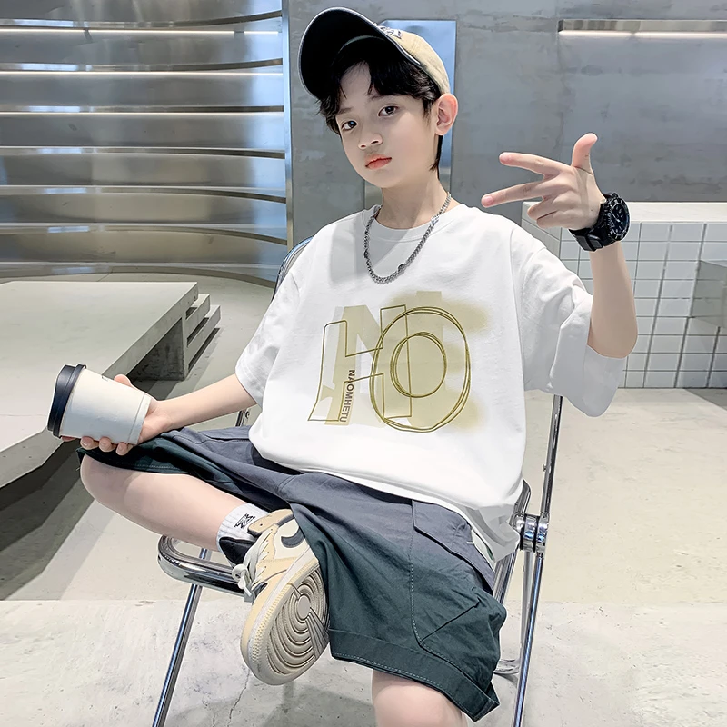 儿童装男童夏装套装2025新款运动夏款中大童男孩薄款夏季酷帅气潮