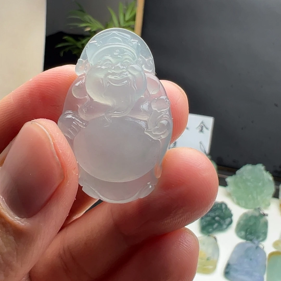 定制翡翠未镶嵌财神爷