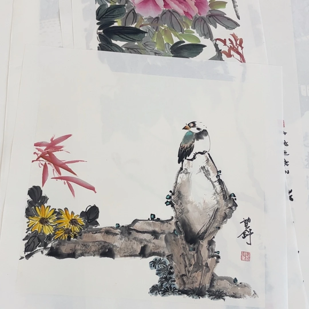 国画望舒老师小精品花鸟琪