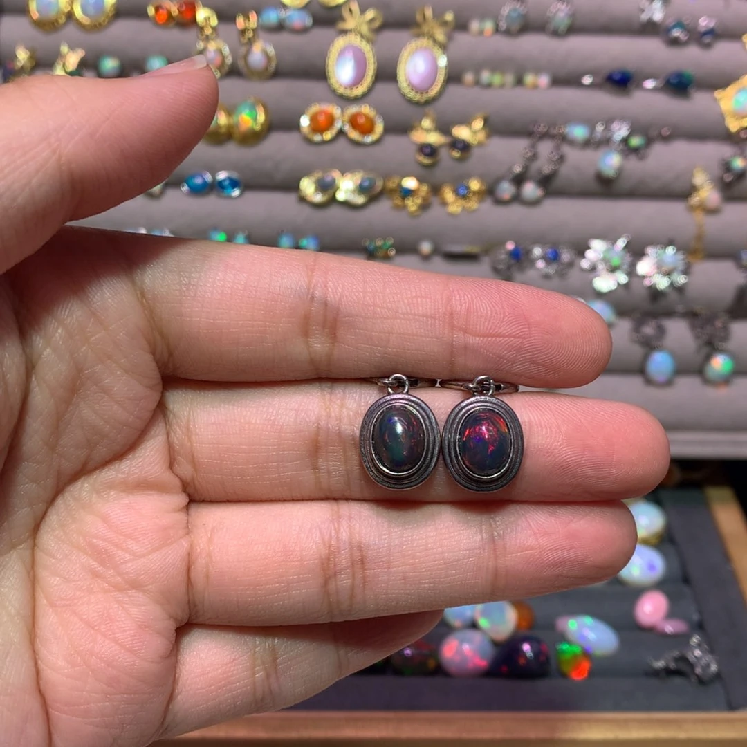 银S925镶嵌欧泊戒指婉*福利款不退不换