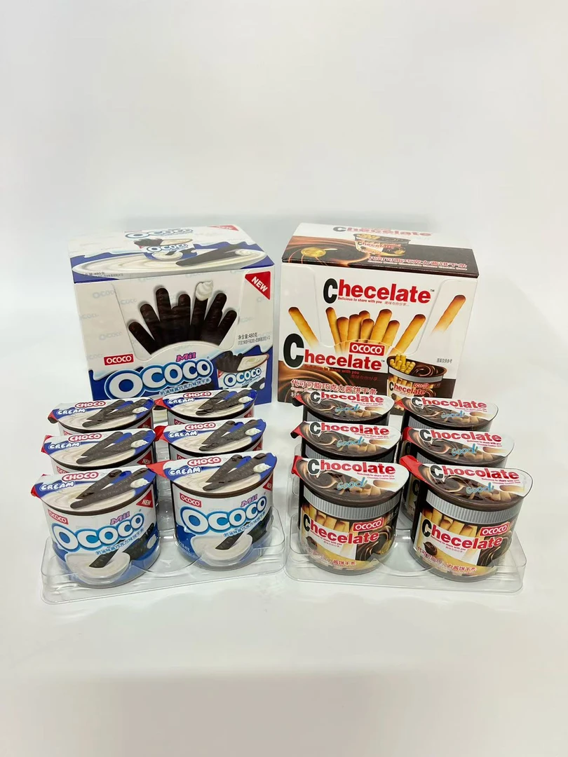 OCOCO代可可脂巧克力酱奶油味饼干条40克
