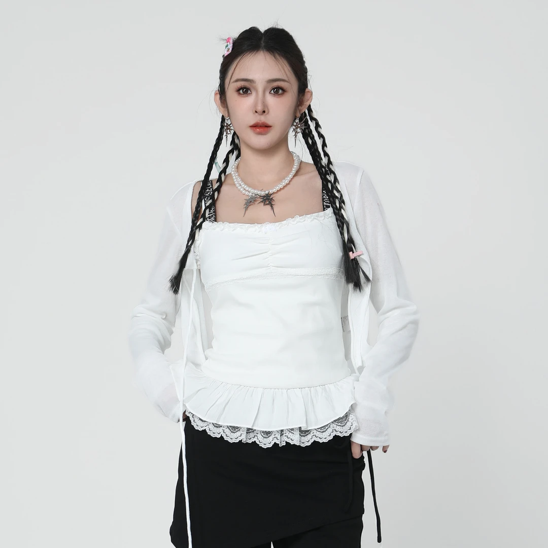 ANPK纯欲甜美两件套小衫A5F27A5077