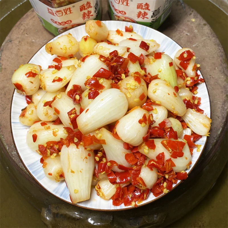 剁椒酸辣藠头精选新鲜荞头老坛发酵拌面下饭菜湖南特产酱腌菜泡菜