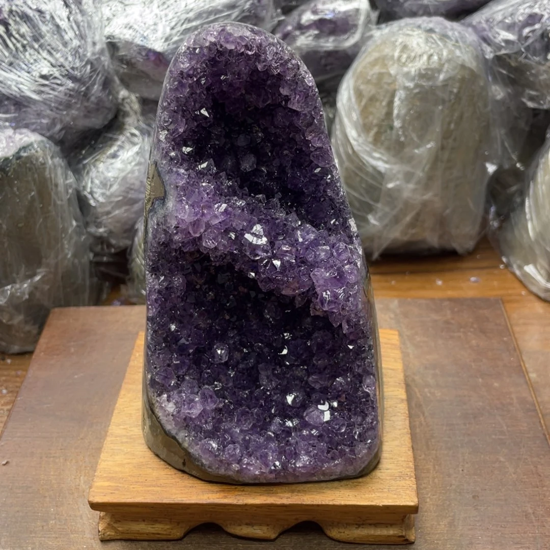 未镶嵌紫晶摆件紫晶