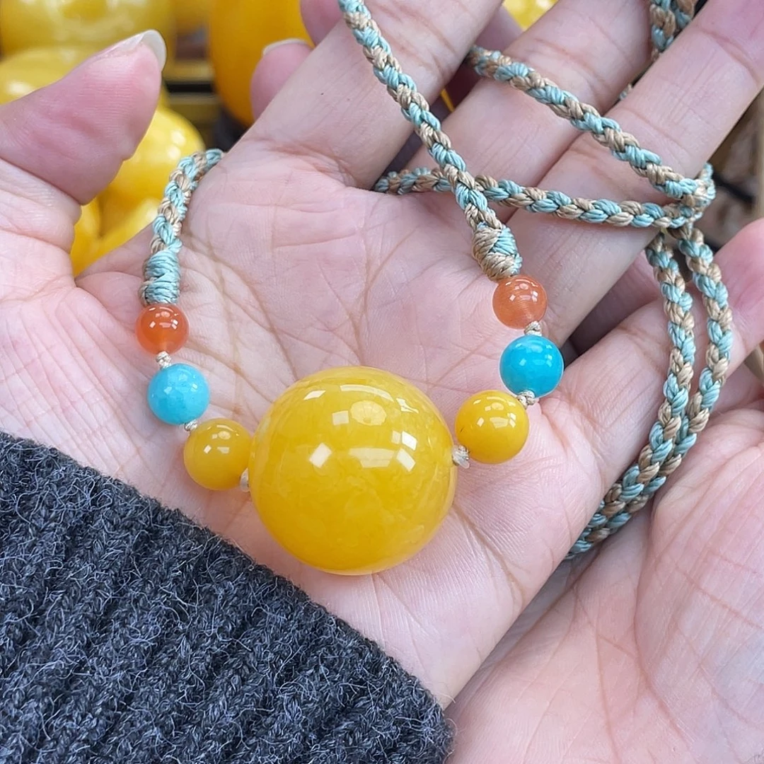 琥珀未镶嵌珠宝奇石微瑕h42