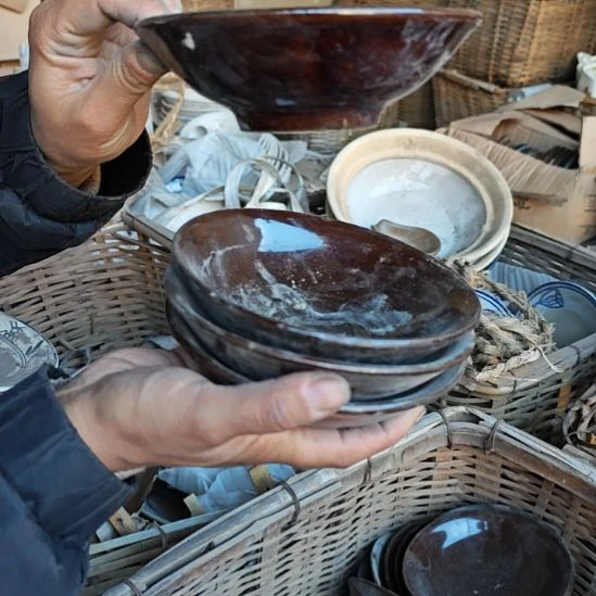 库存微瑕小碗四个