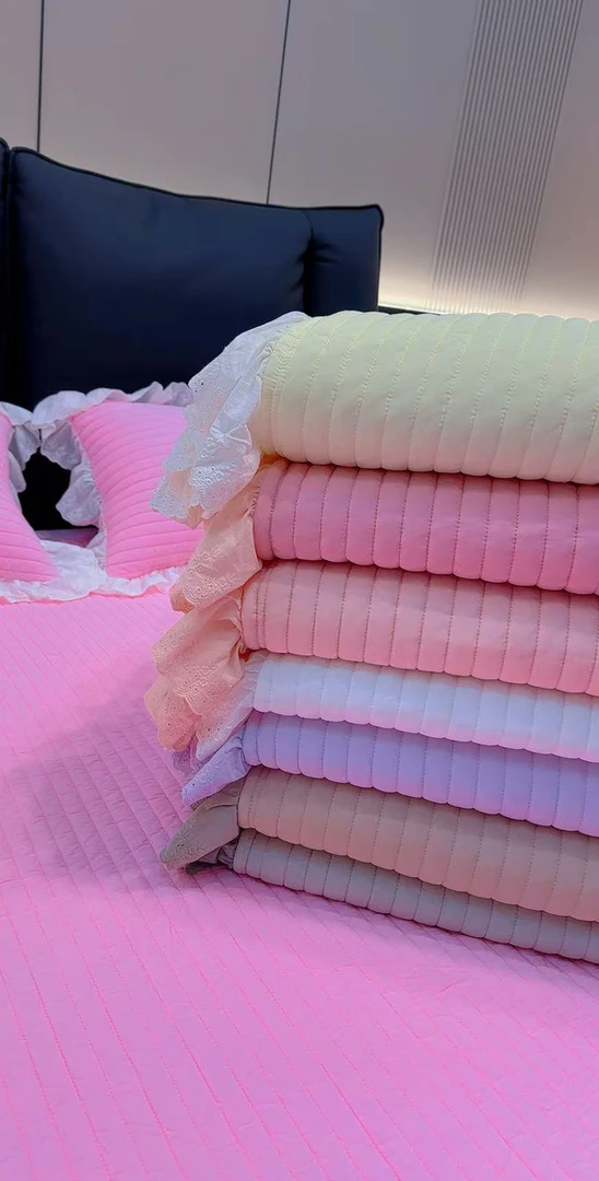 玛亚莫代尔床盖三件套亲肤纯色