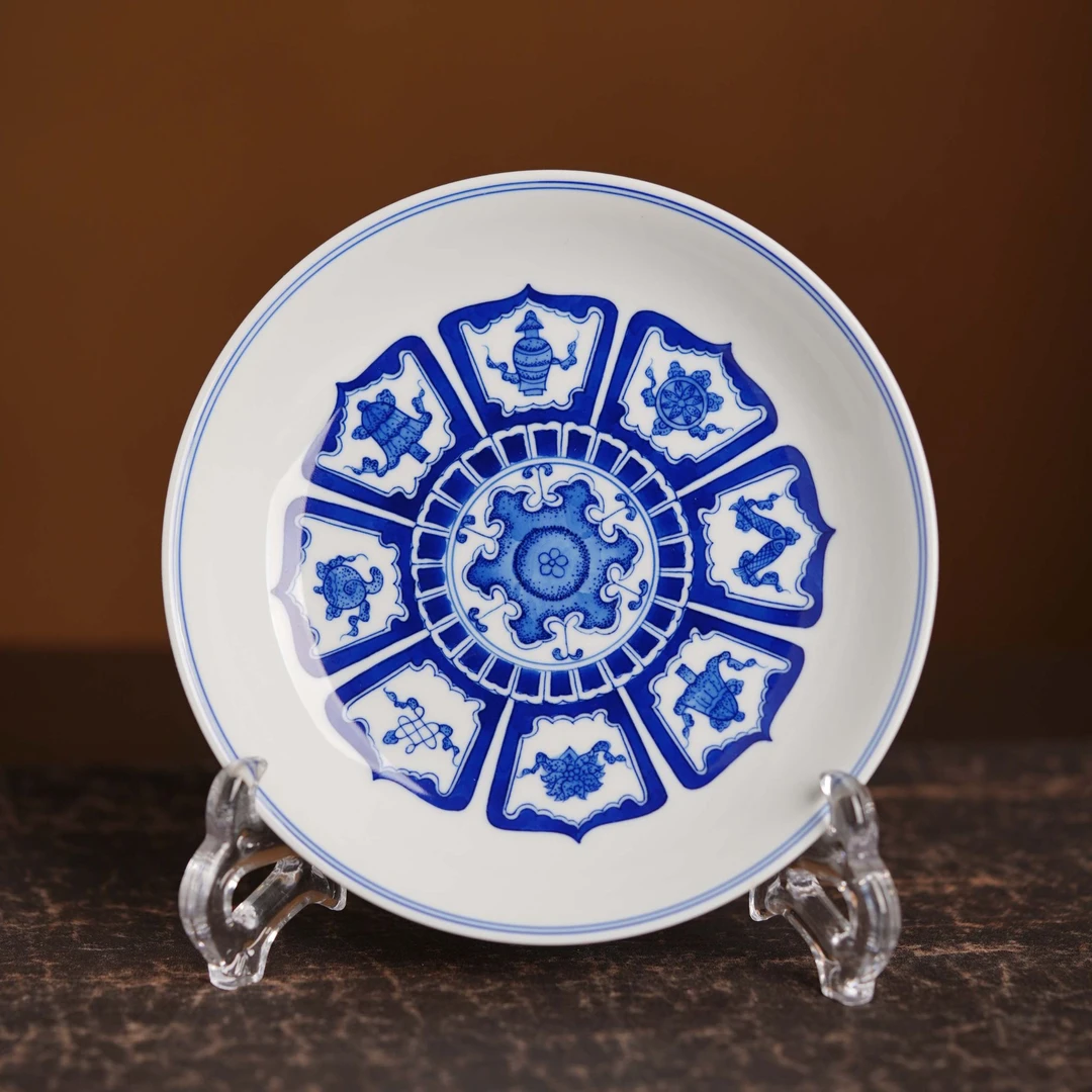 观山见物 梵文八宝壶承 画片经典大气 搭紫砂壶搭盖碗百搭耐看