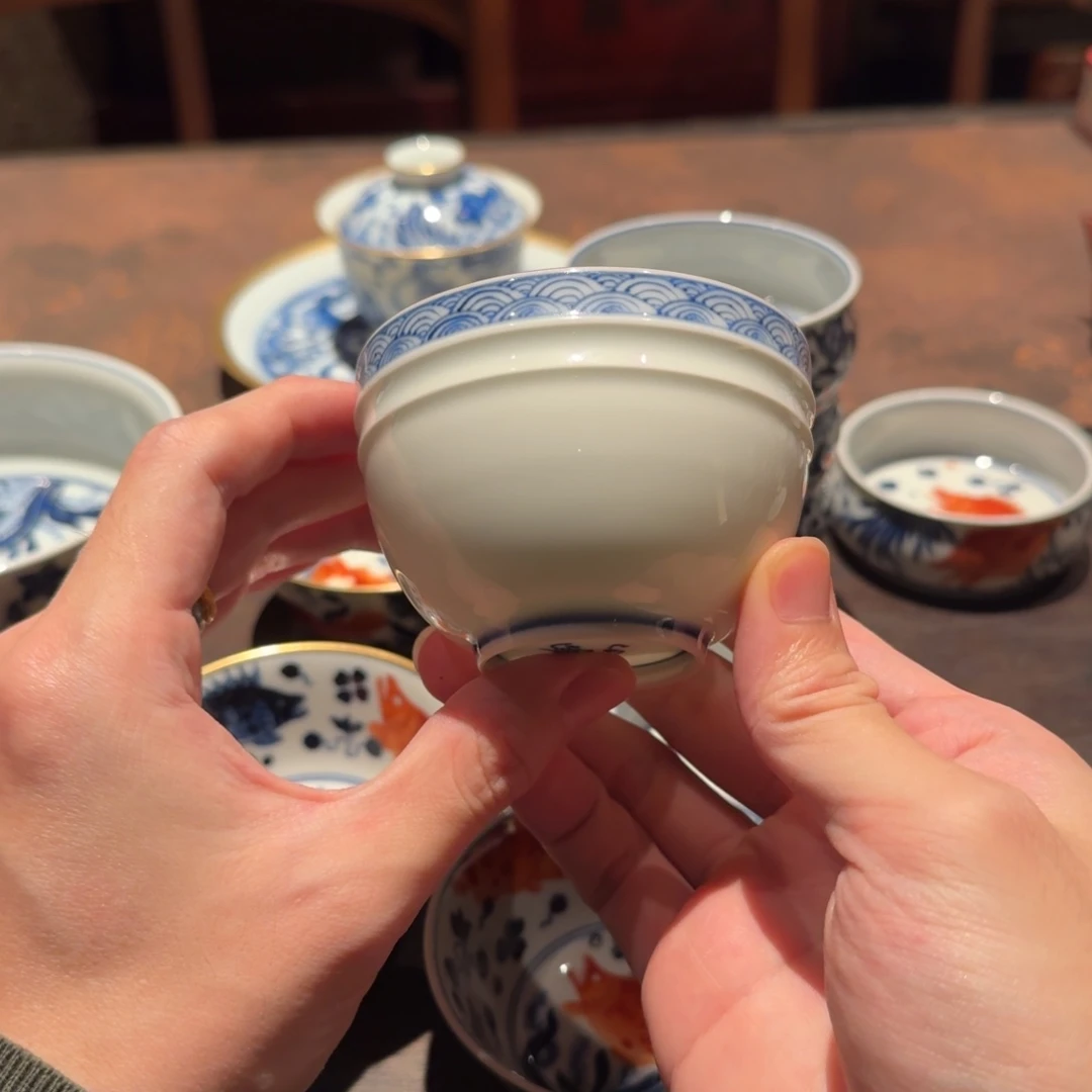 悟***居瓷器杯子杯子杯子微瑕