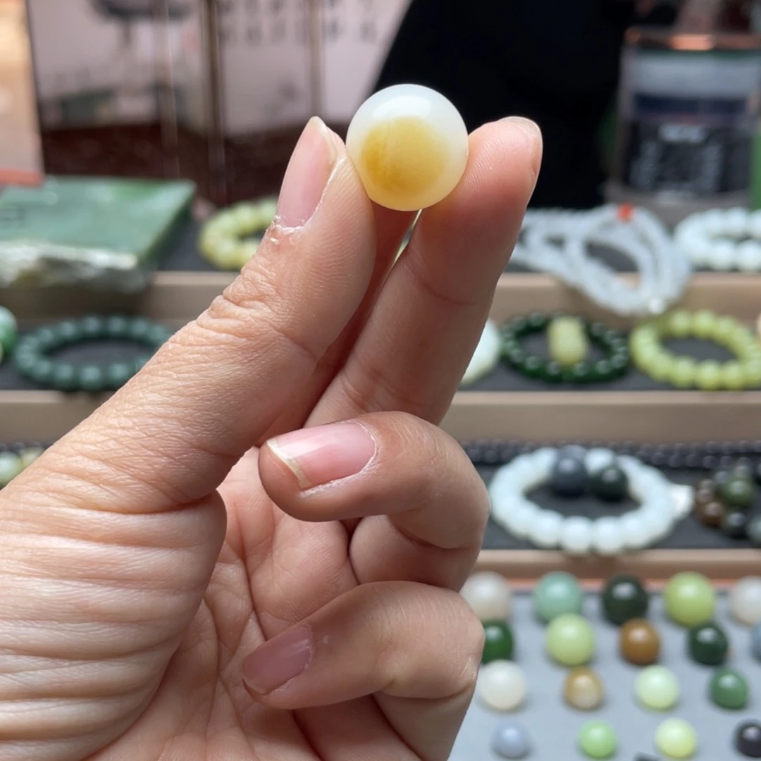 和田玉单珠16未镶嵌