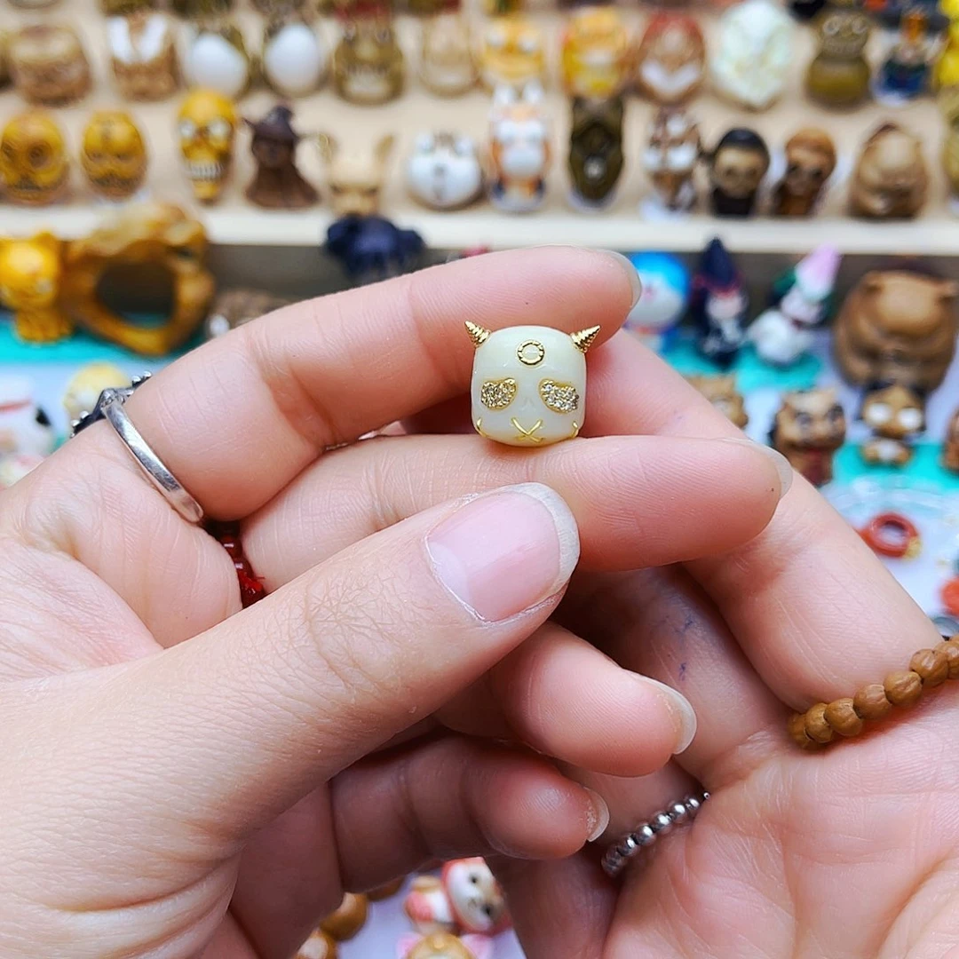 鹿骨摆件手工打磨配饰