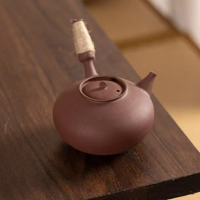 ［玄乐］八邑匠人赖通发原矿紫泥调砂砂铫跳跳壶侧把壶煮水壶500ml