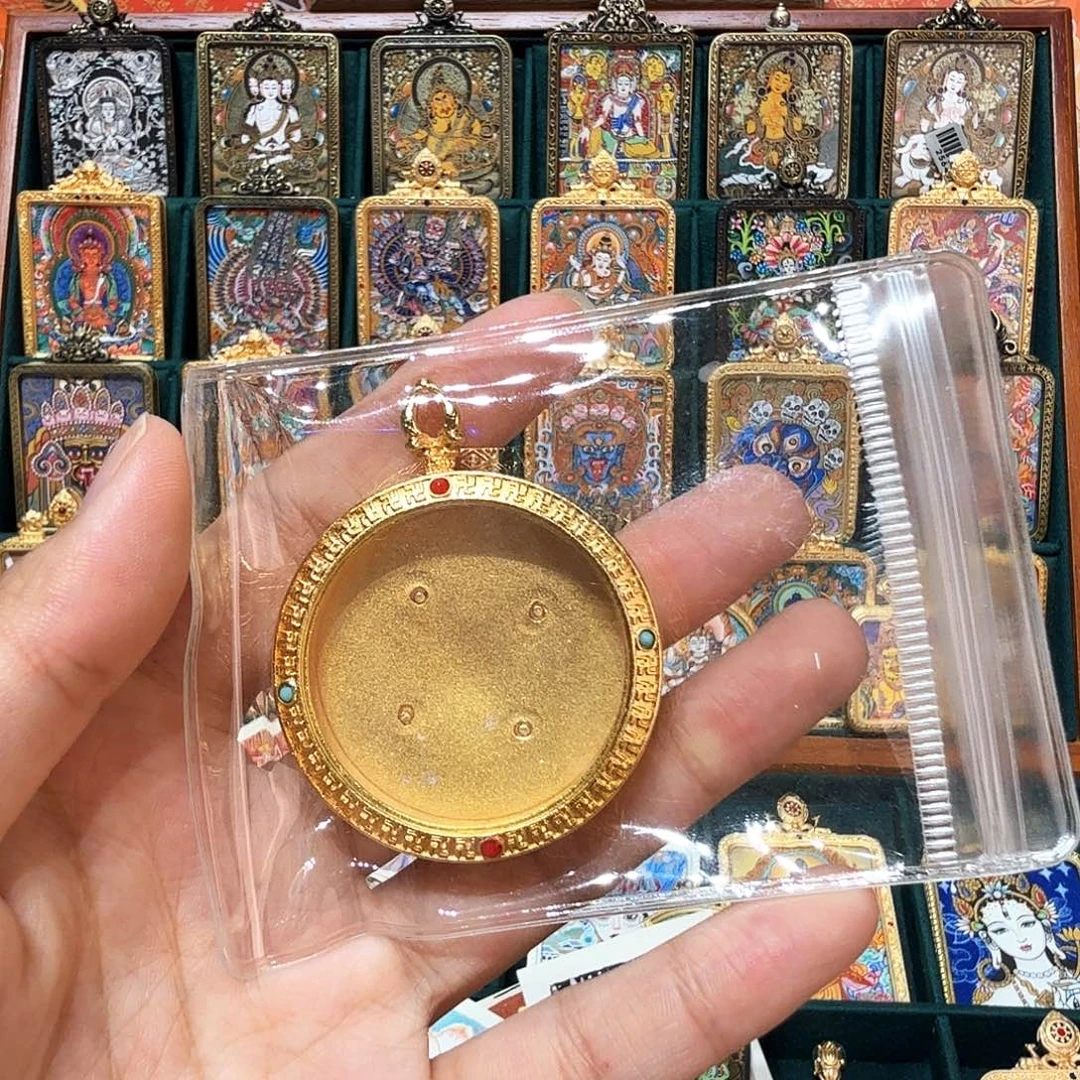 吊坠热贡纯手绘唐卡非遗文化