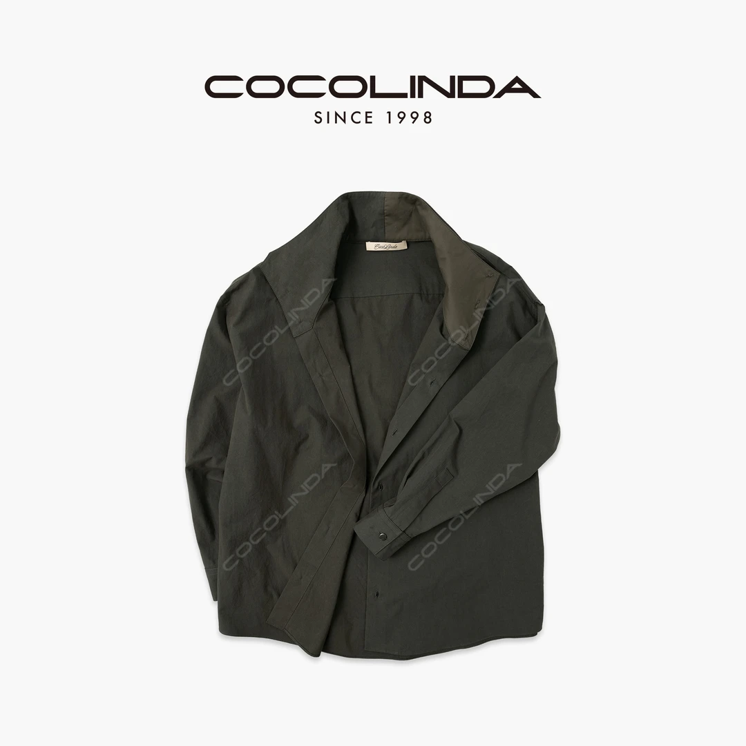 COCOLINDA | ”假日胶片“【100棉】立领 高品质男女通穿衬衫 K3821