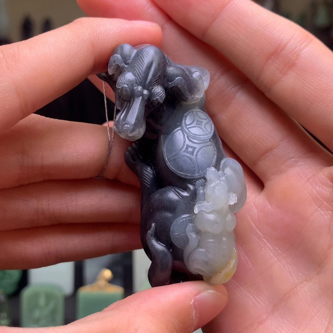 和田玉未镶嵌挂件