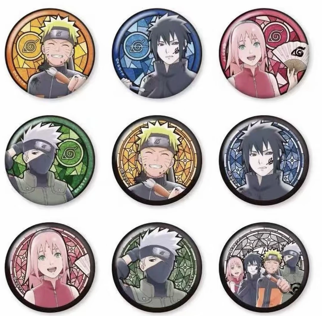 《火影忍者》正版20周年彩窗/墨绘系列徽章（代拆）