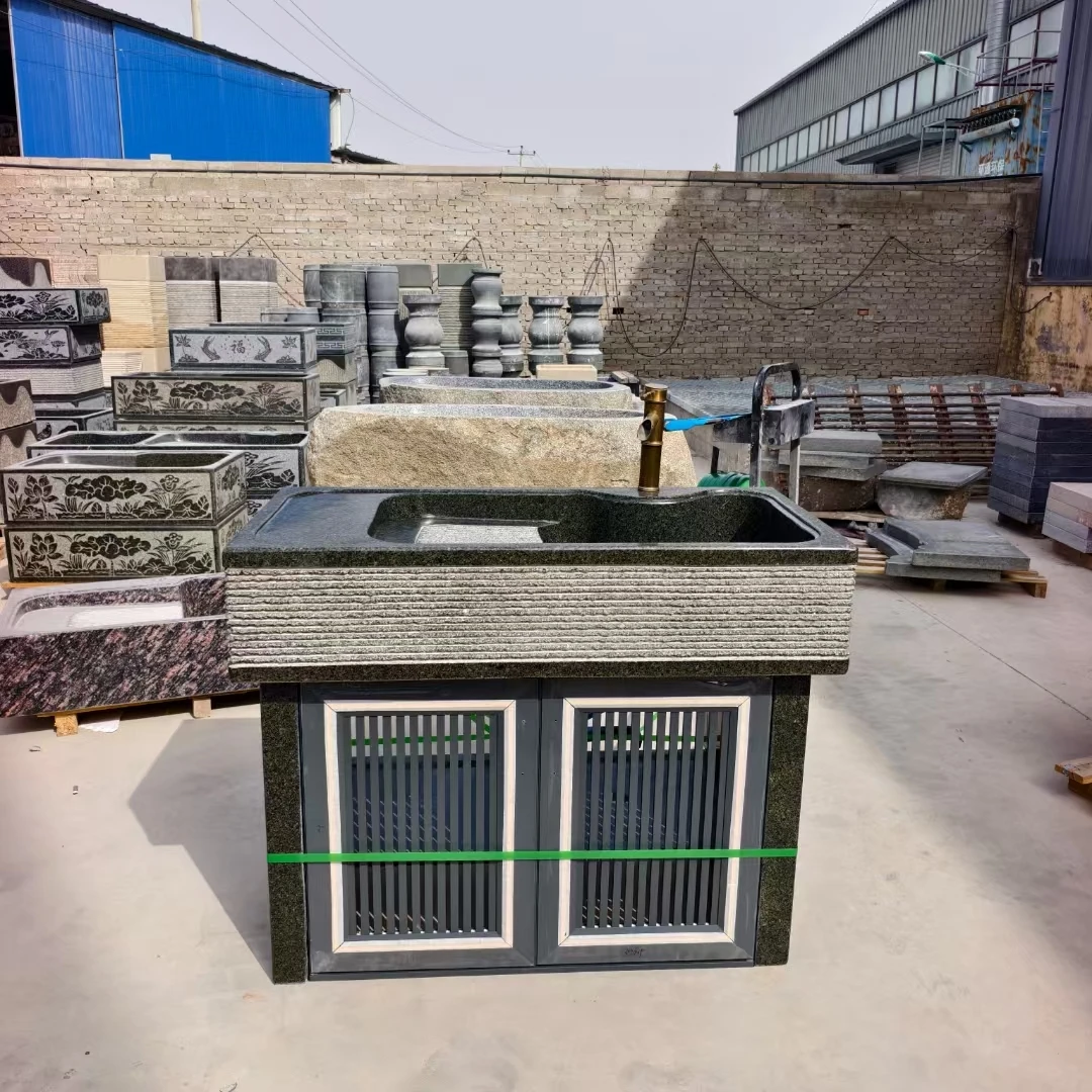 天然洗衣池带搓板庭院阳台户外水槽一体式台盆